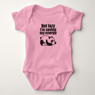 Nicht faul, dass ich meine Energie lustig rett Baby Strampler