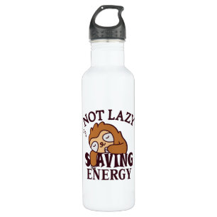 Nicht faul, Rettend Energie Edelstahlflasche