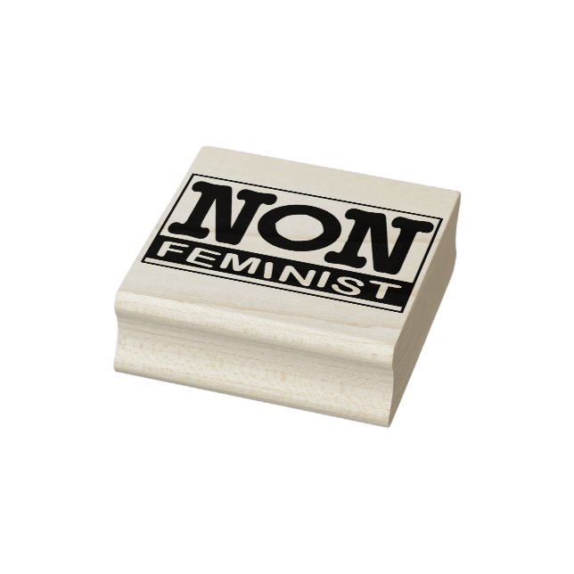 Nicht-feministische Logo-Briefmarke Gummistempel (Stempel)