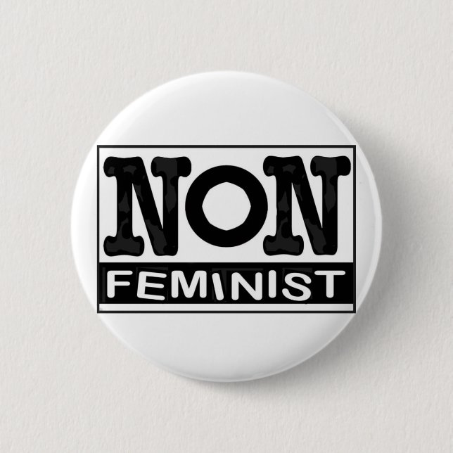 Nicht-feministisches Logo-Abzeichen Button (Vorderseite)