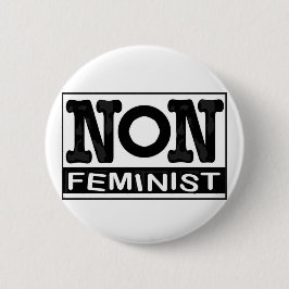 Nicht-feministisches Logo-Abzeichen Button