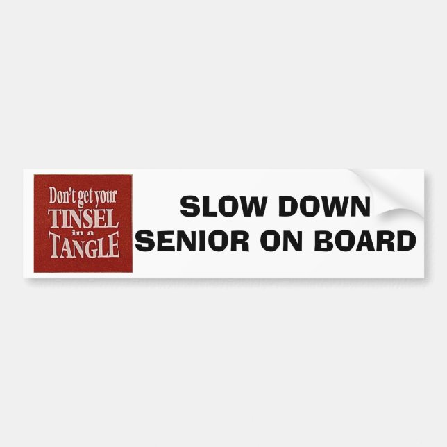 NICHT FLUSTERED=AUTOAUFKLEBER FÜR SENIOREN AUTOAUFKLEBER (Vorne)