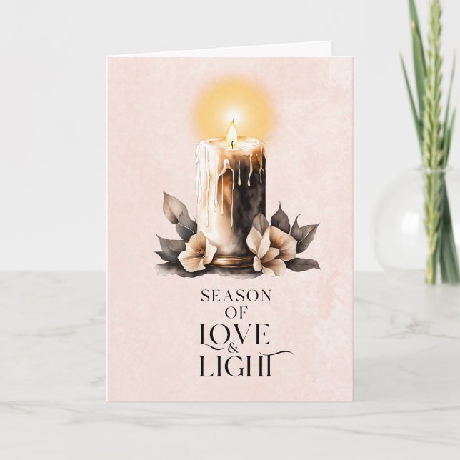 Nicht-Foto-gefaltete Weihnachtskarte Feiertagskarte (Vorderseite)