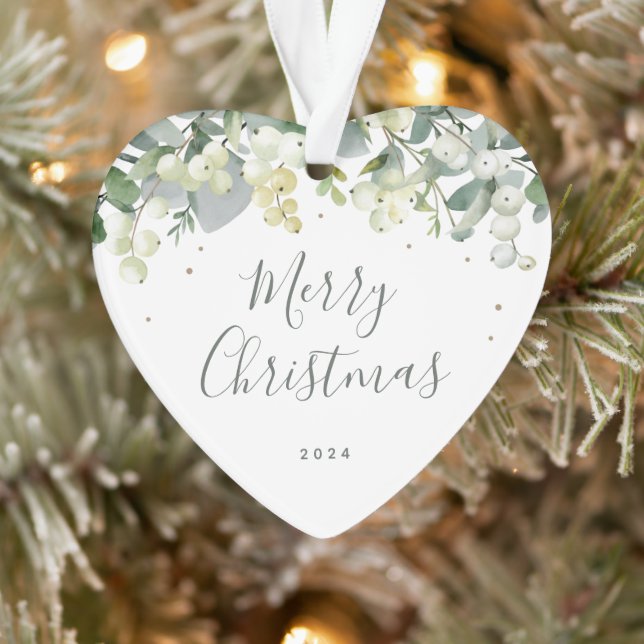 Nicht-Foto-Schneeballherz Weihnachten geformt Ornament (Baum)