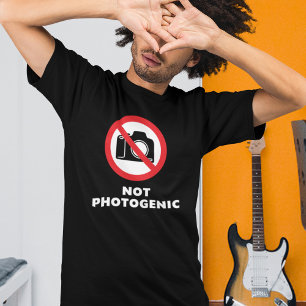 Nicht fotogen - Kein Fotos Schild T-Shirt