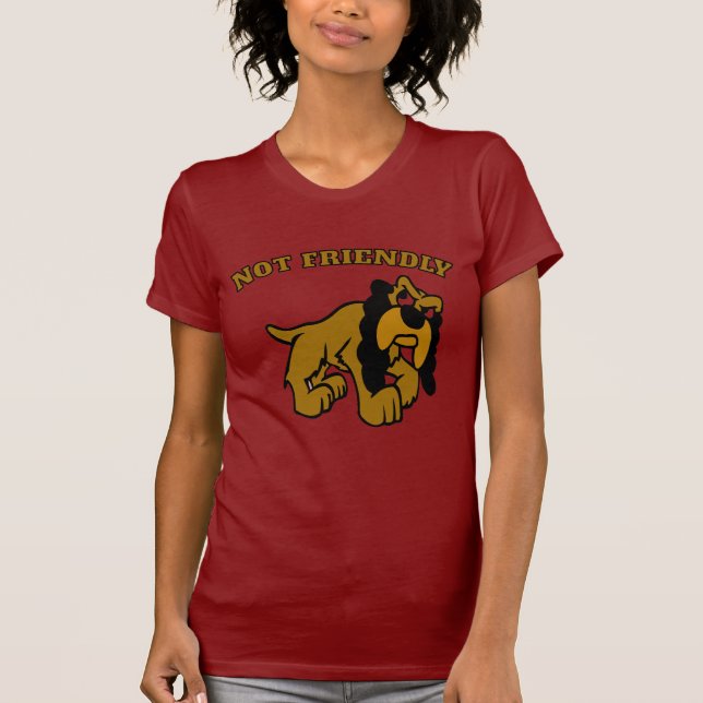 NICHT FREUNDLICHER HUND, Text ändern, T-Shirt (Vorderseite)