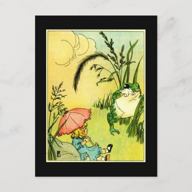 Nicht Frosch weinen Postkarte (Vorderseite)