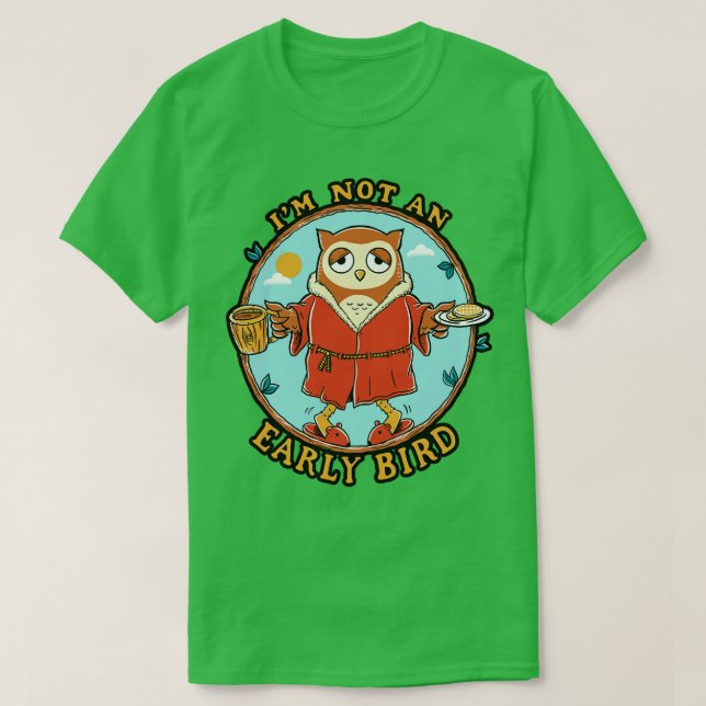 Nicht FrühVogel T-Shirt (Design vorne)