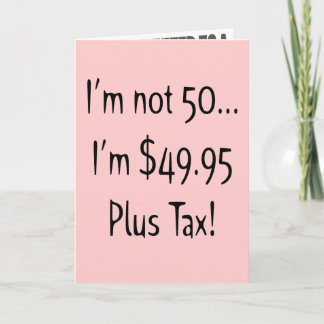 Nicht fünfzig Einladungen zur 50. Geburtstagsparty