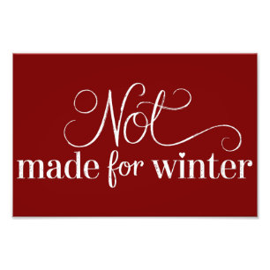 Nicht für den Winter Geeignete Cozy Season Weihnac Fotodruck