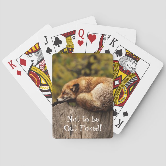 Nicht für Foxed Fox Animal Spielkarten (Rückseite)