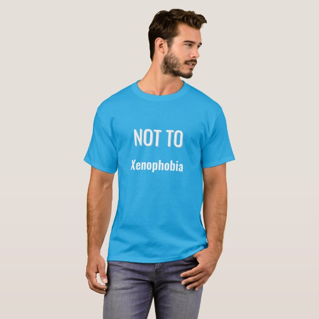 NICHT FÜR Fremdenfeindlichkeit T-Shirt (Vorne ganz)