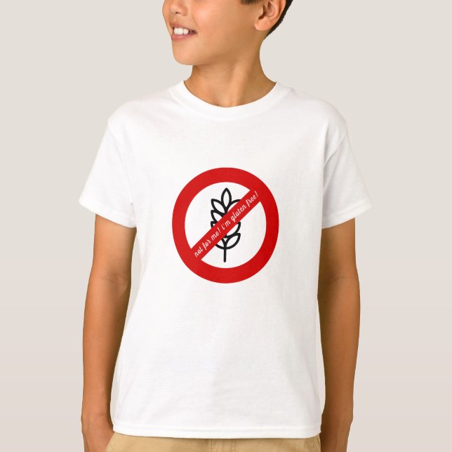Nicht für mich, ich bin glutenfrei! Kids Allergie  T-Shirt (Vorderseite)