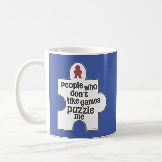 Nicht-Gaming-Leute Rätsel mir-Gamer-Freude Kaffeetasse (Links)