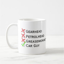 Nicht gearhead Petrolhead Greasemonkey, ja, Auto-T