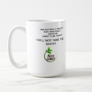 Nicht gentechnisch veränderte, gesunde und glückli kaffeetasse