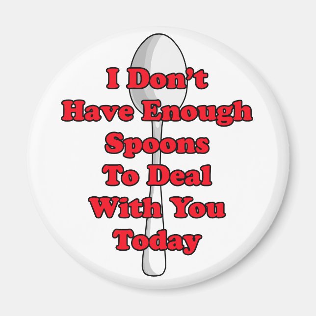 Nicht genug Löffel! Magnet (Vorne)