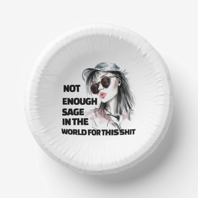 Nicht genug Sage Pappteller (Vorderseite)