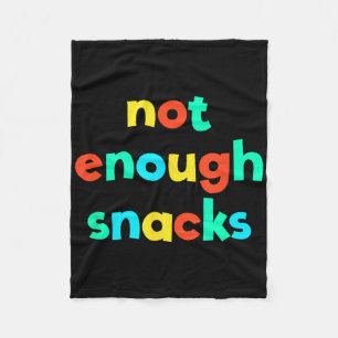 Nicht genug Snacks Kid Core Funny Brat Gen Z Kidco Fleecedecke