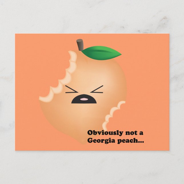 Nicht-Georgien-Peach Postkarte (Vorderseite)