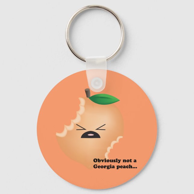 Nicht-Georgien-Peach Schlüsselanhänger (Vorderseite)
