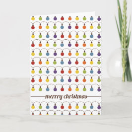 Nicht gerade Design Weihnachtsbeleuchtung Karte