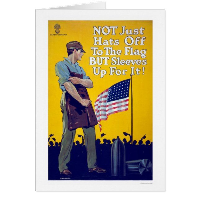 Nicht gerade Hüte weg zur Flagge (Vorne)