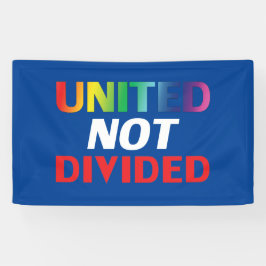 Nicht geteilt - rot, weiß, blau, lgbtq banner