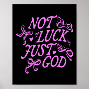 Nicht Glück, nur Gott Jesus Christus Design Poster