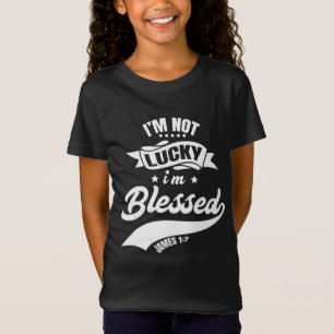 Nicht glücklich, dass ich gesegnet Christlichen Va T-Shirt