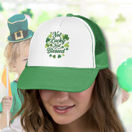 Nicht Glücklich, einfach Gesegnet Katholischer St. Truckerkappe