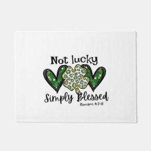 Nicht glücklich, einfach gesegnet Lucky Charm St P Fußmatte