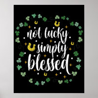 Nicht Glücklich Einfach Gesegnet St. Patrick's Day