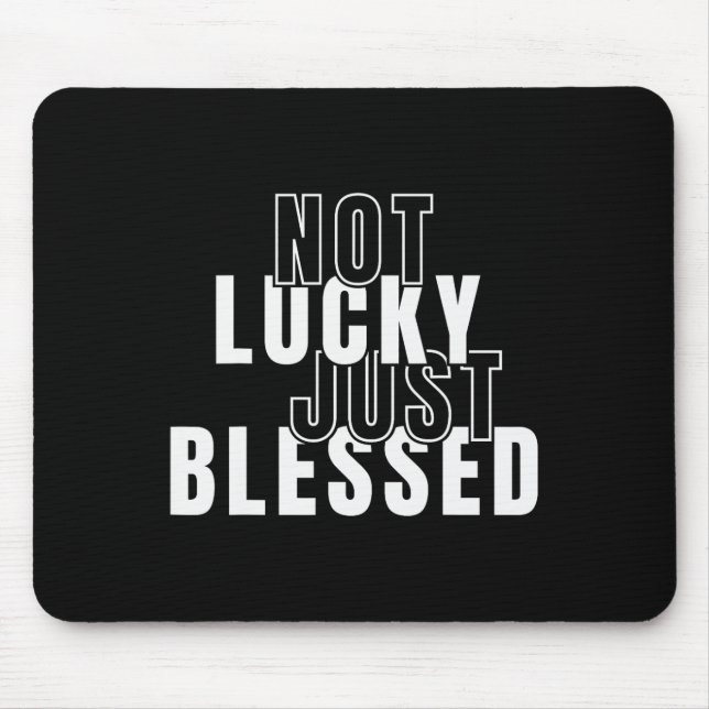 Nicht Glücklich, einfach gesegnet St. Patricks Tag Mousepad (Vorne)