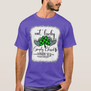 Nicht glücklich, einfach gesegnete Römer 4 7 8 Pat T-Shirt