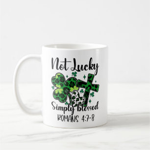 Nicht glücklich, nur gesegnet kaffeetasse