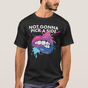 Nicht Gonna pick a side Bisexual Pride Bisexualitä T-Shirt