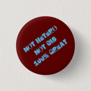 Nicht Hetero nicht diesseits 100% großer Knopf Button