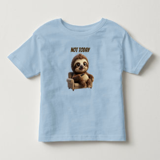 Nicht heute, chillige Faultier Kleinkind T-shirt