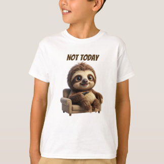 Nicht heute, chillige Faultier T-Shirt