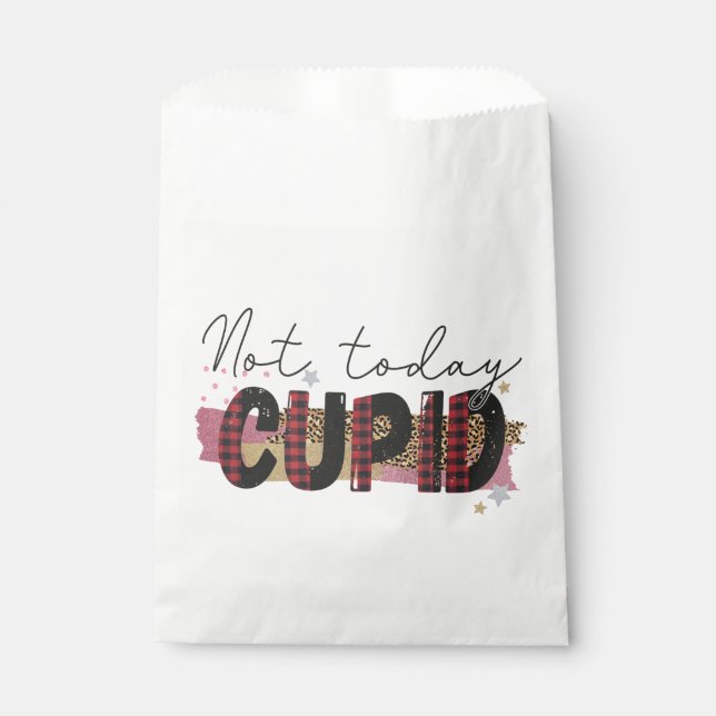 Nicht heute Cupid Funny Galentine Geschenktütchen (Vorderseite)