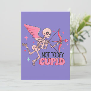 Nicht heute Cupid Lustiger Anti-Valentinstag Feiertagskarte