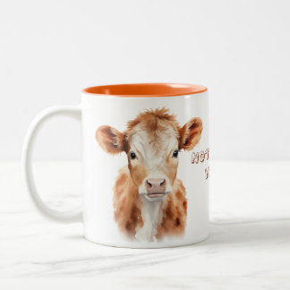 Nicht heute Färse Zweifarbige Tasse