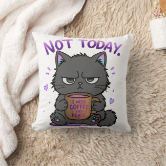 Nicht heute Grumpy Cat Kaffeeliebhaber Süße Lustig Kissen