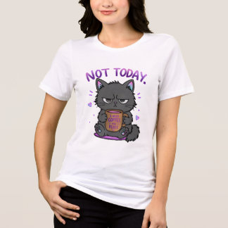 Nicht heute Grumpy Cat Kaffeeliebhaber Süße Lustig Tri-Blend Shirt