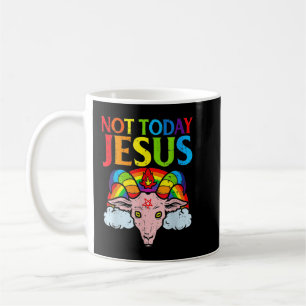 Nicht heute Jesus Rainbow Satanic Vintag nicht heu Kaffeetasse
