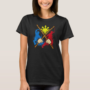 Nicht heute Jesus Satan Ziege Satanischer Regenbog T-Shirt
