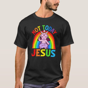 Nicht heute Jesus Satanisches Baphomet-Sigil Penta T-Shirt