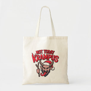 Nicht heute Krampus Lustiges Weihnachten Böser Kra Tragetasche