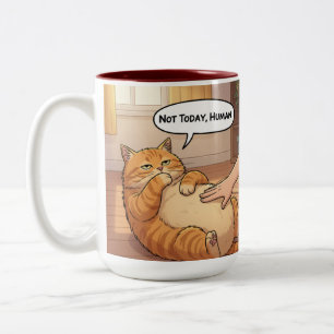Nicht heute Mensch Grumpy Cat Tasse   Faul Katze L
